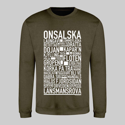 Onsalska Dialekt Text Sweatshirt