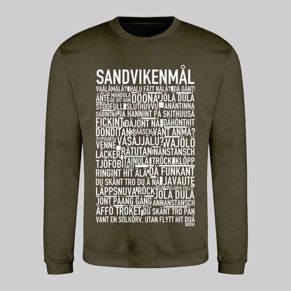 Sandvikenmål Dialekt Text Sweatshirt
