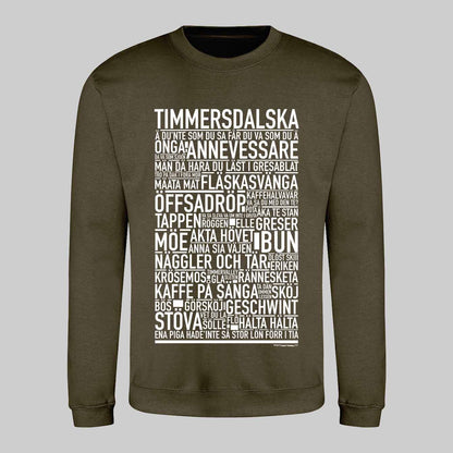 Timmersdalska Dialekt Text Sweatshirt