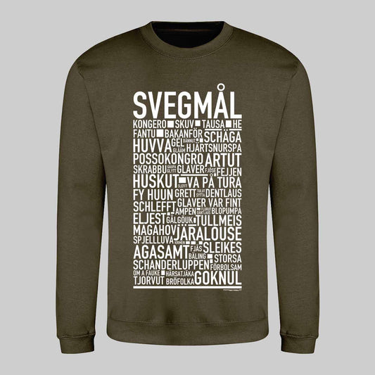Svegmål Dialekt Text Sweatshirt