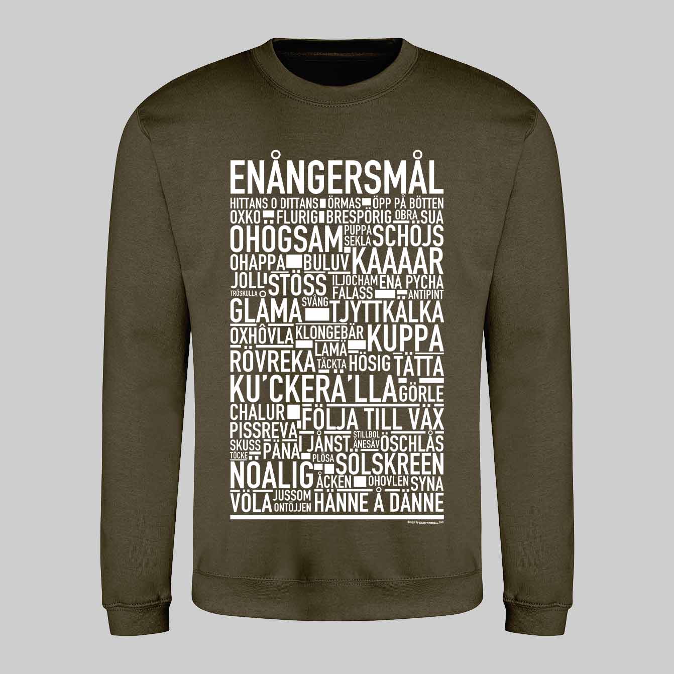 Enångersmål Dialekt Text Sweatshirt