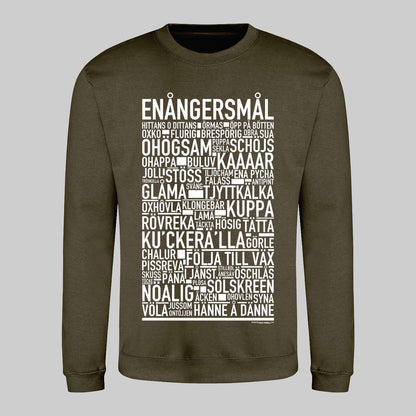 Enångersmål Dialekt Text Sweatshirt