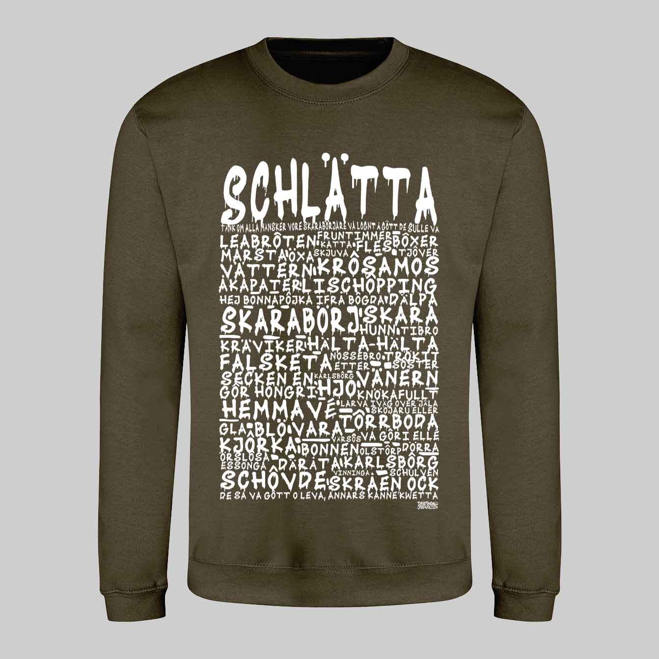 Schlätta Graffiti Text Sweatshirt