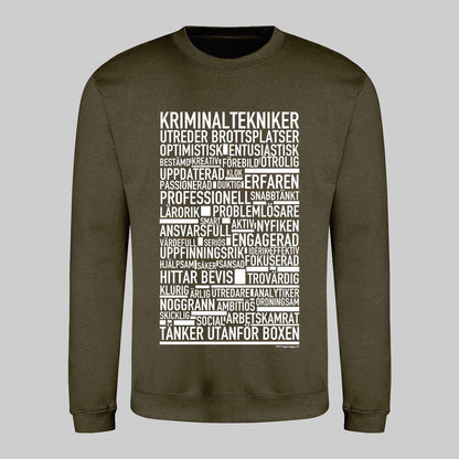 Kriminaltekniker Text Sweatshirt