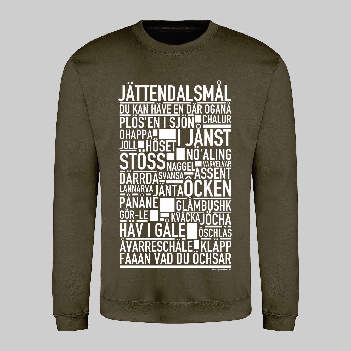 Jättendalsmål Dialekt Text Sweatshirt
