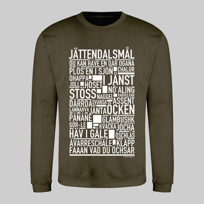 Jättendalsmål Dialekt Text Sweatshirt
