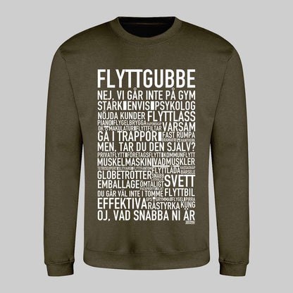 Flyttgubbe Text Sweatshirt