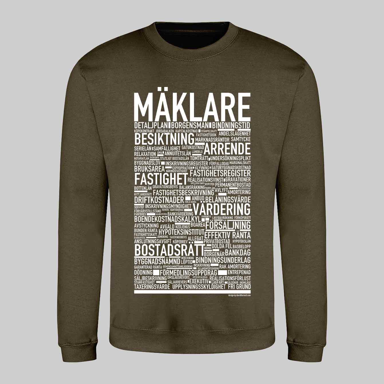 Mäklare Text Sweatshirt