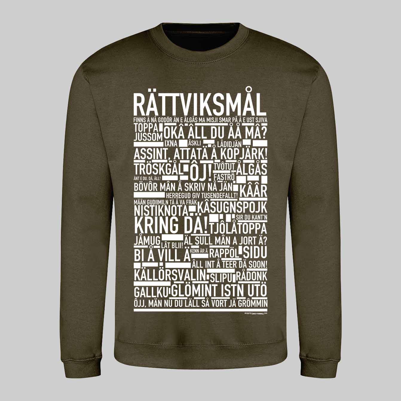 Rättviksmål Dialekt Text Sweatshirt