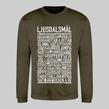Ljusdalsmål Dialekt Text Sweatshirt