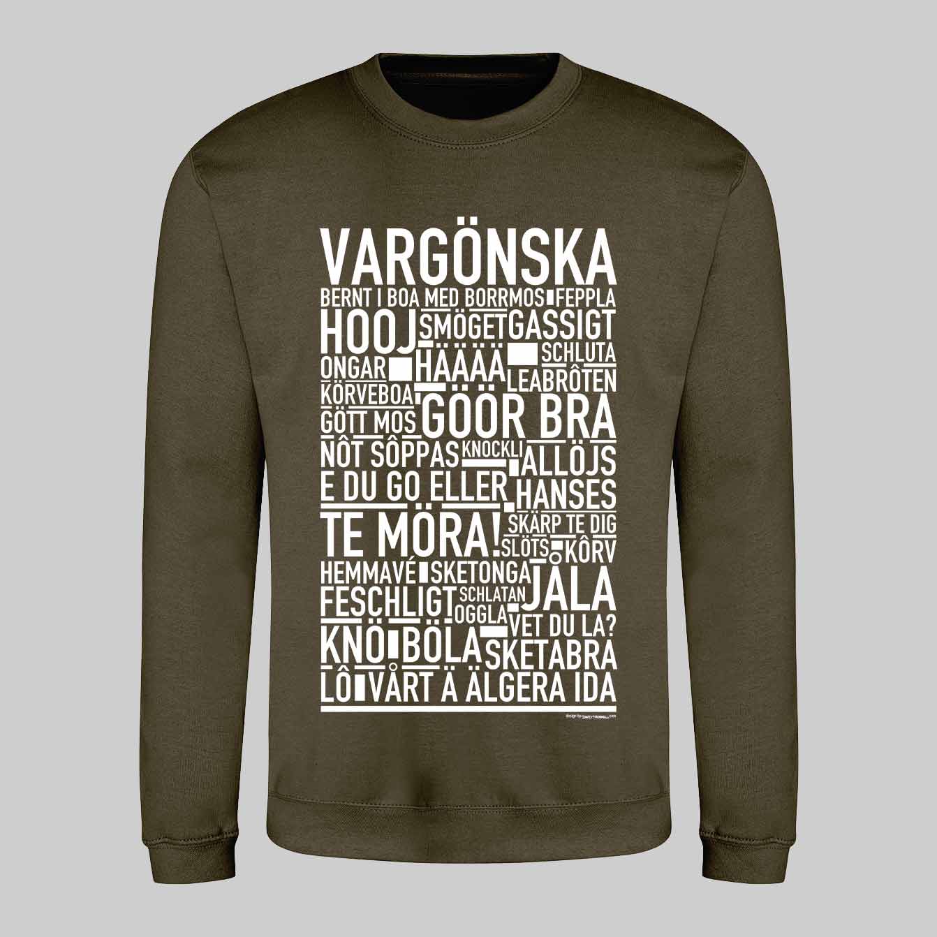 Vargönska Dialekt Text Sweatshirt