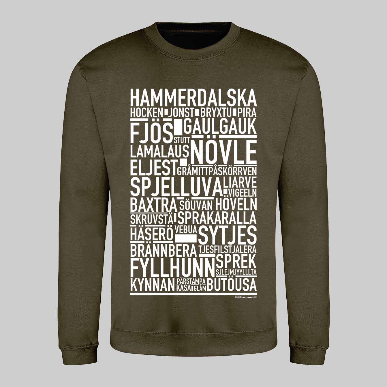 Hammerdalska Dialekt Text Sweatshirt