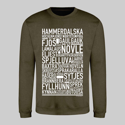 Hammerdalska Dialekt Text Sweatshirt
