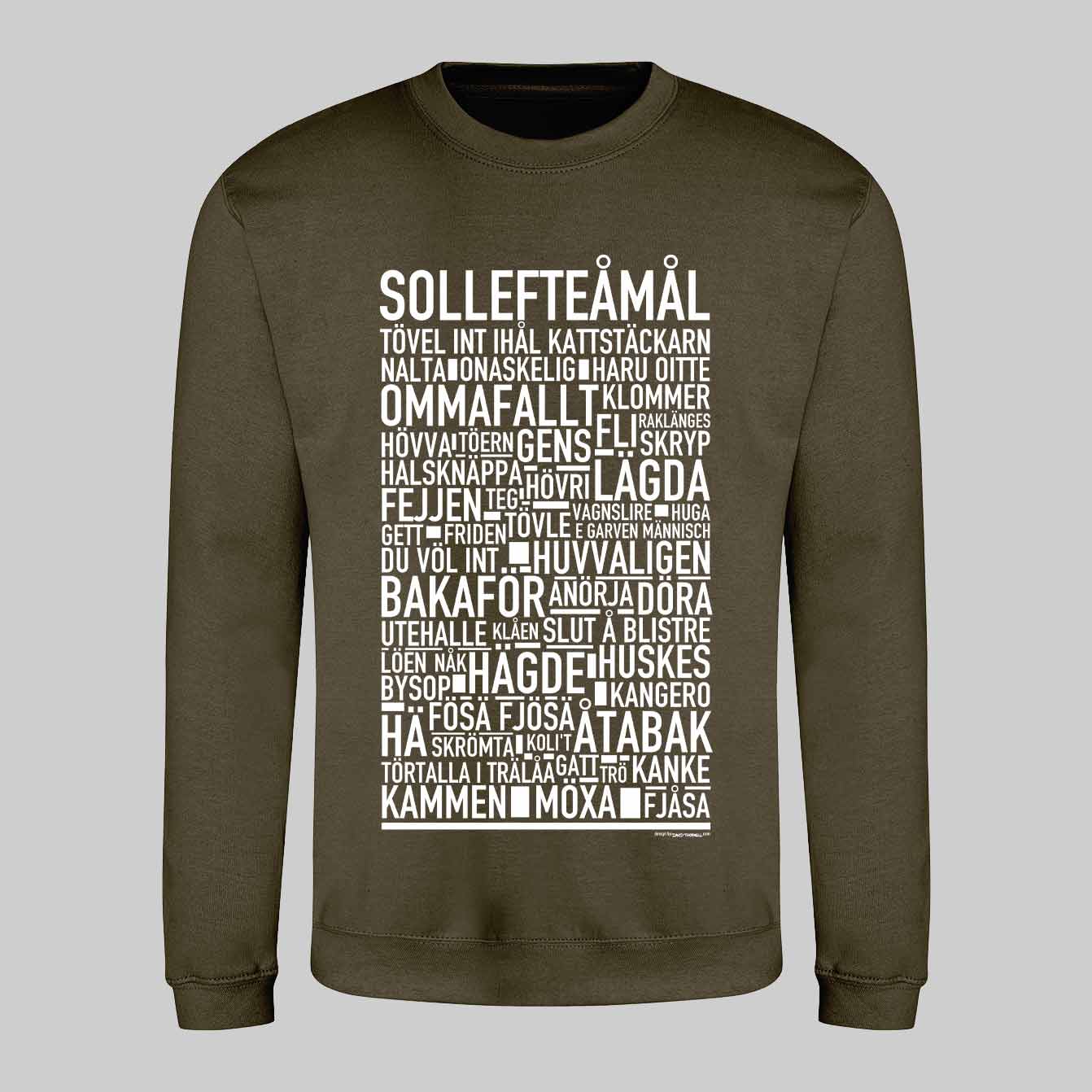 Solleftemål Dialekt Text Sweatshirt