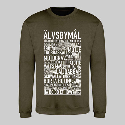 Älvsbymål Dialekt Text Sweatshirt