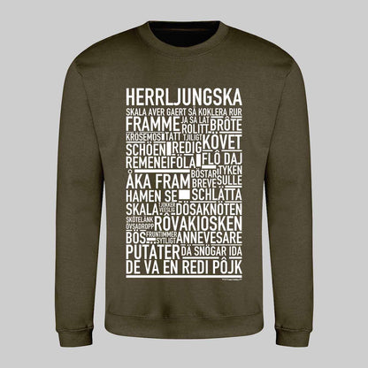 Herrljungska Dialekt Text Sweatshirt
