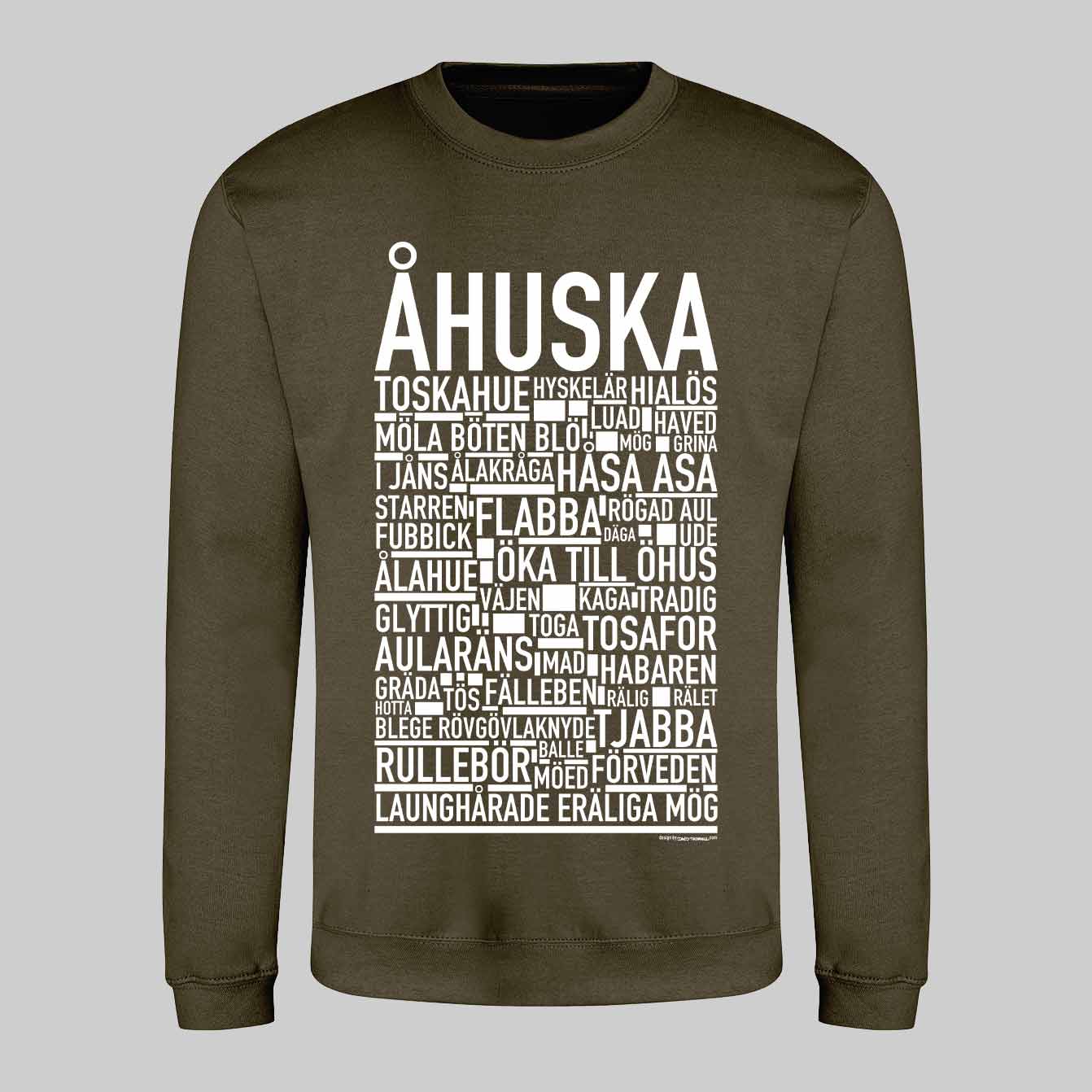 Åhuska Dialekt Text Sweatshirt