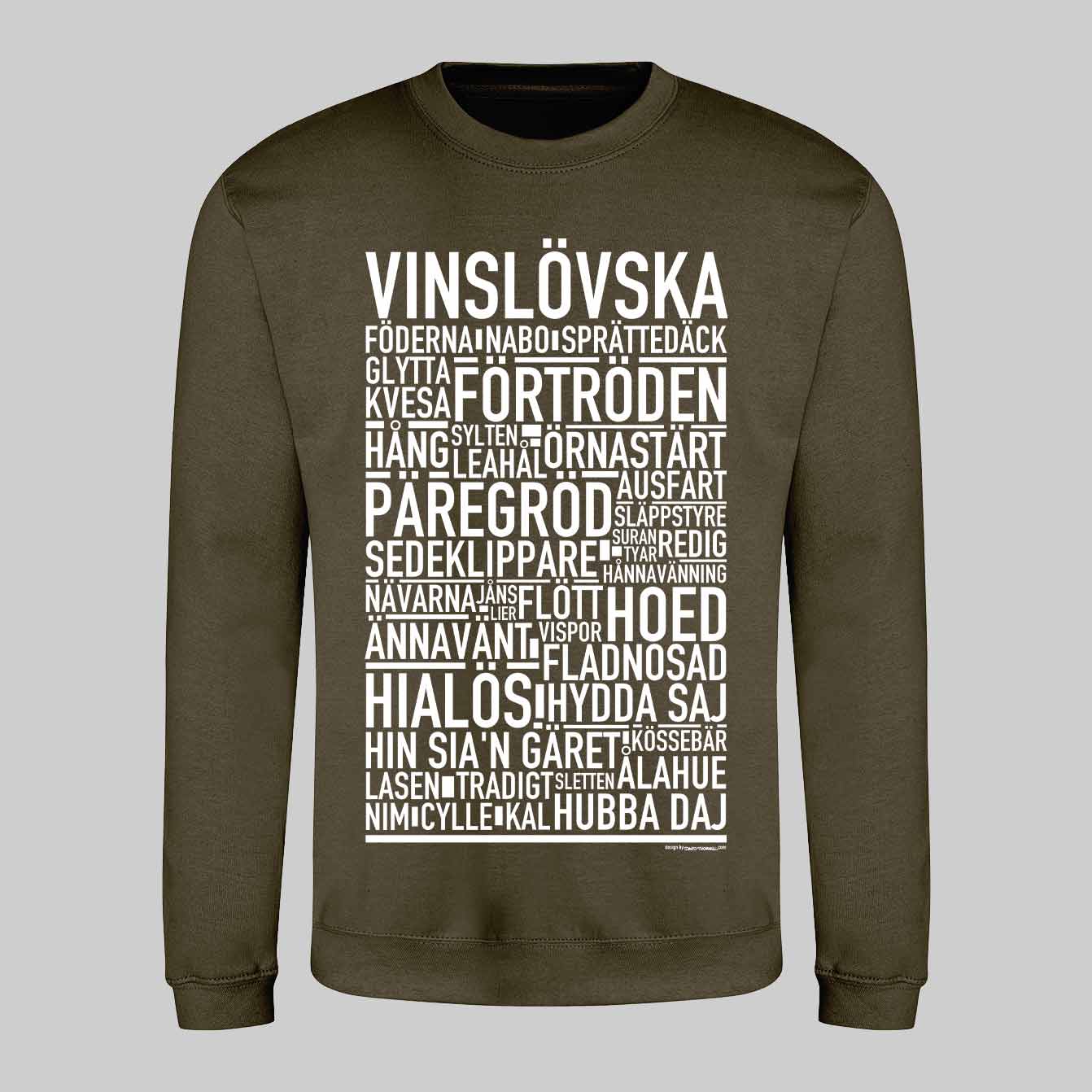 Vinslövska Dialekt Text Sweatshirt