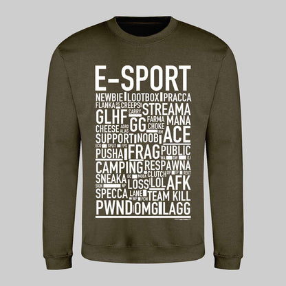 E-Sport Text Sweatshirt