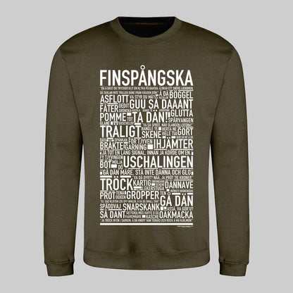 Finspångska Dialekt Text Sweatshirt