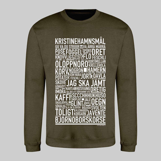 Kristinehamnsmål Dialekt Text Sweatshirt