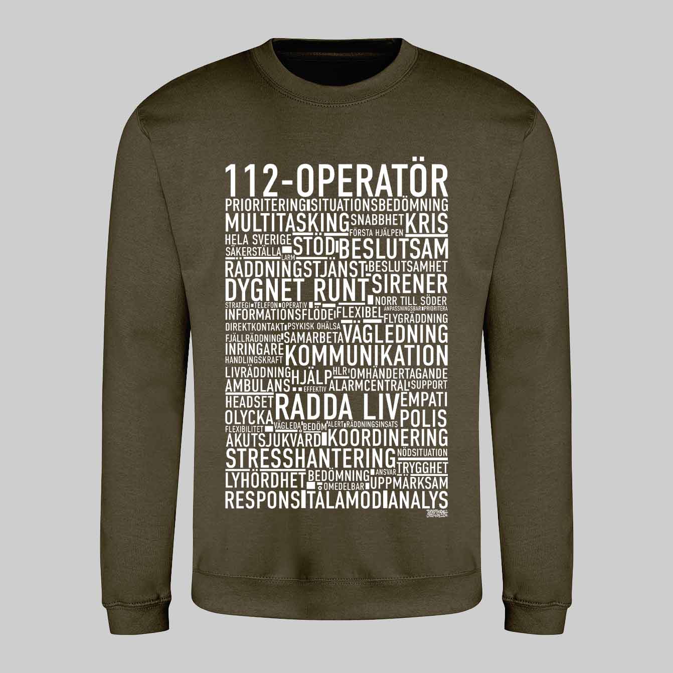 112-Operatör Text Sweatshirt