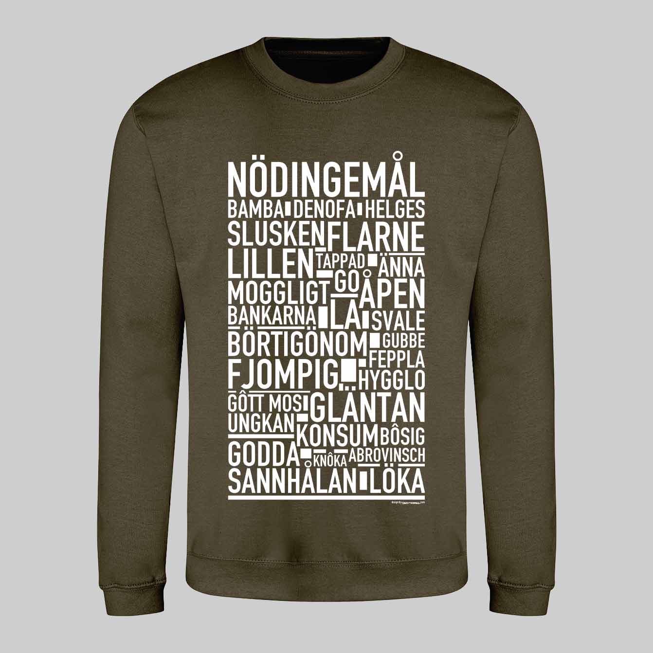 Nödingemål Dialekt Text Sweatshirt