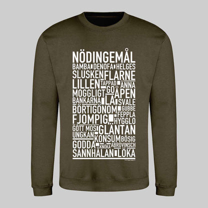 Nödingemål Dialekt Text Sweatshirt