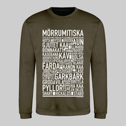 Mörrumitiska Dialekt Text Sweatshirt