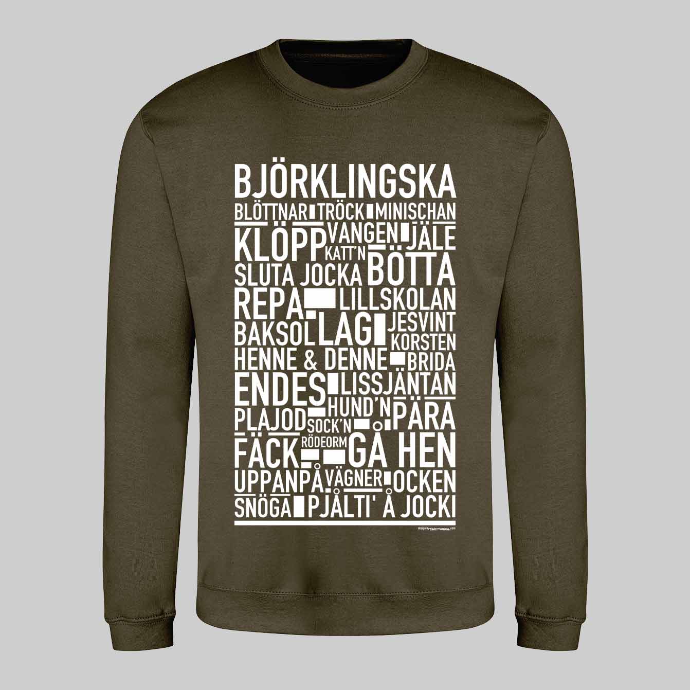 Björklingska Dialekt Text Sweatshirt