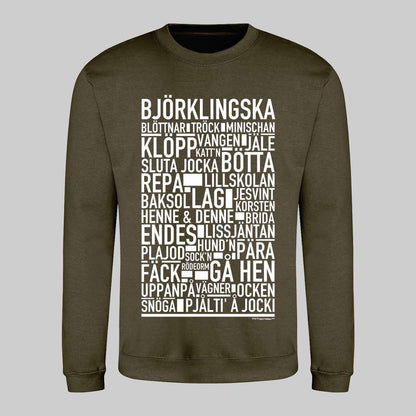 Björklingska Dialekt Text Sweatshirt
