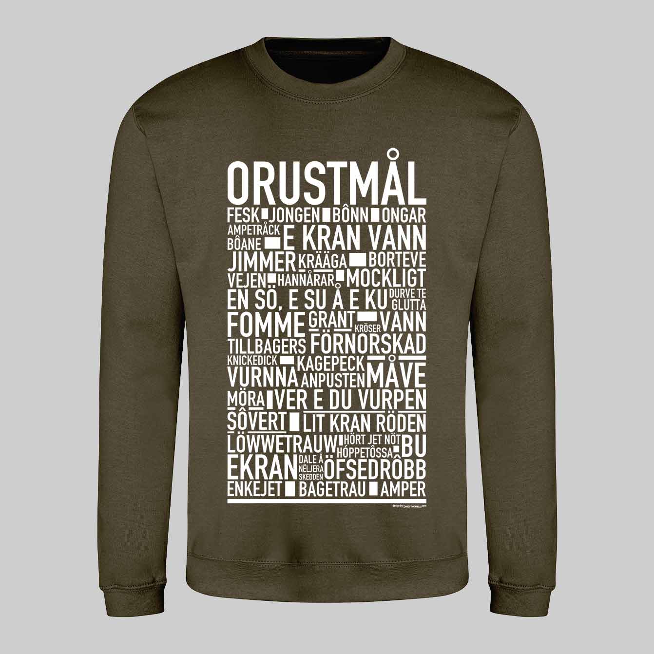 Orustmål Dialekt Text Sweatshirt