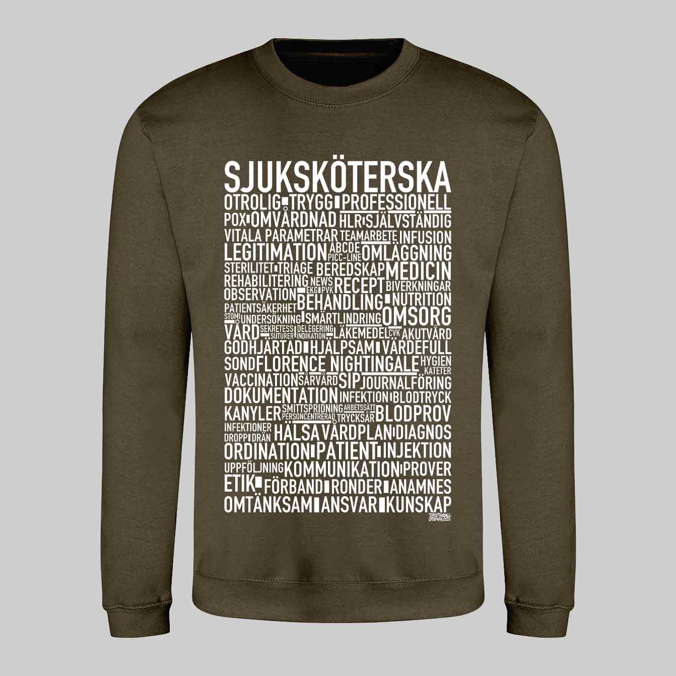 Sjuksköterska 2026 Text Sweatshirt