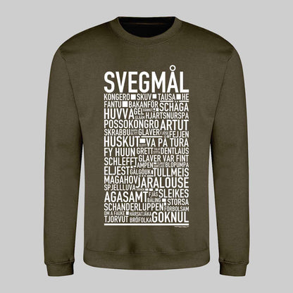 Svegmål Dialekt Text Sweatshirt