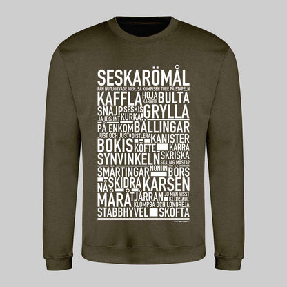 Seskarömål Dialekt Text Sweatshirt