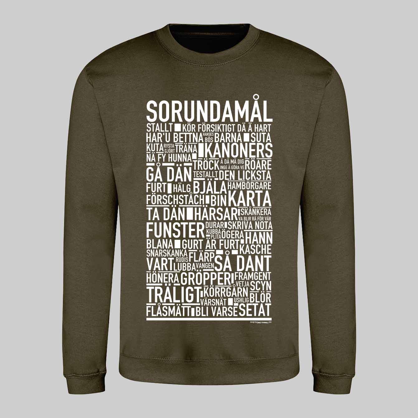 Sorundamål Dialekt Text Sweatshirt