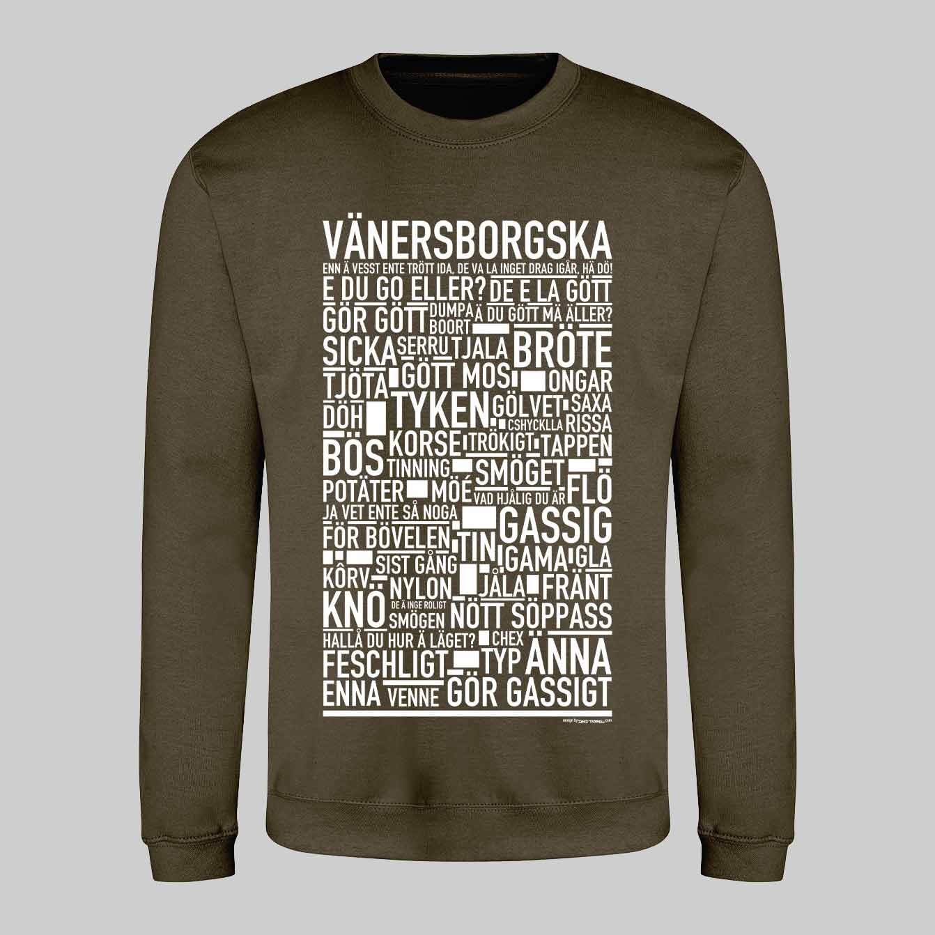 Vänersborgska Dialekt Text Sweatshirt