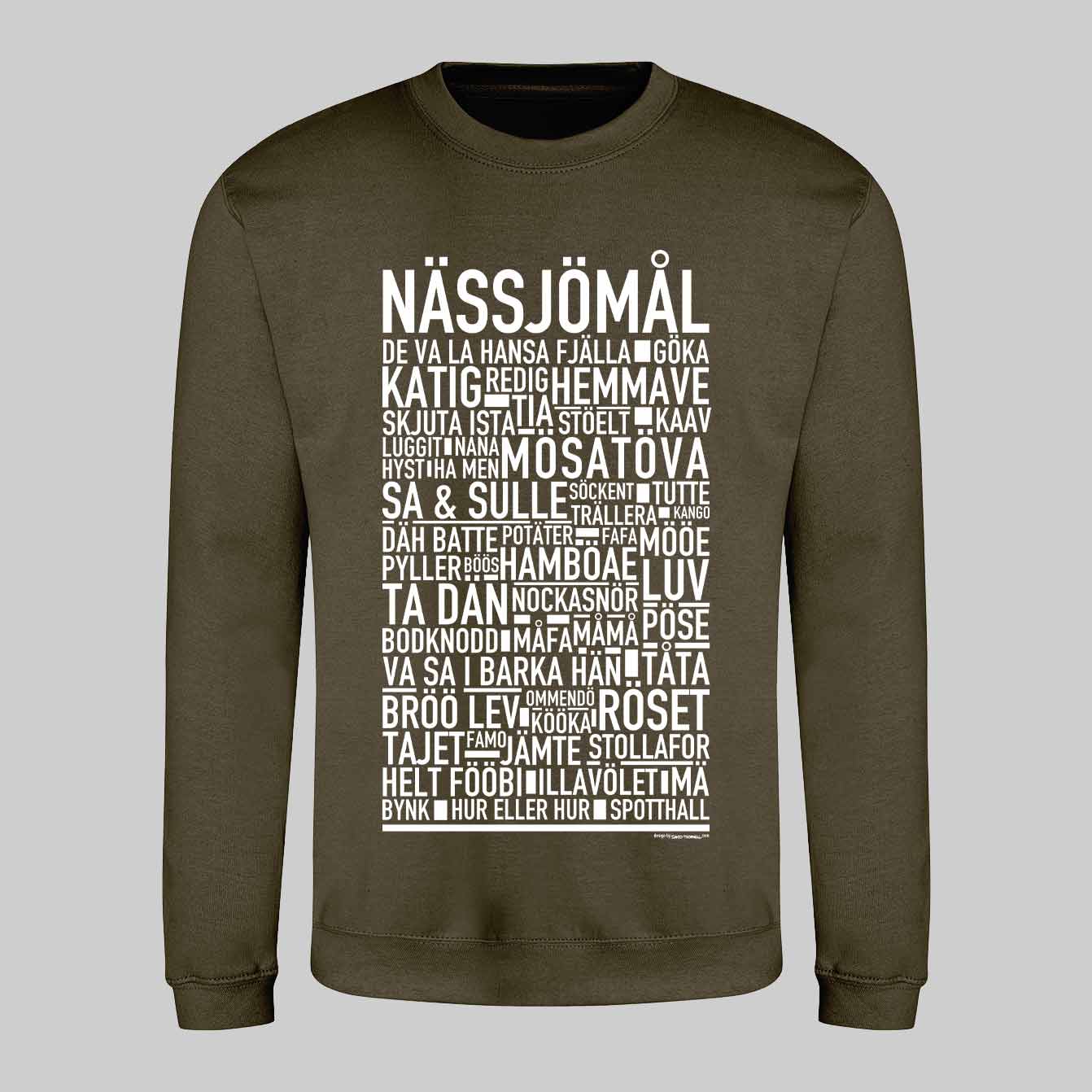 Nässjömål Dialekt Text Sweatshirt