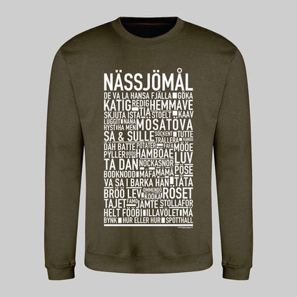 Nässjömål Dialekt Text Sweatshirt