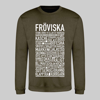 Fröviska Dialekt Text Sweatshirt