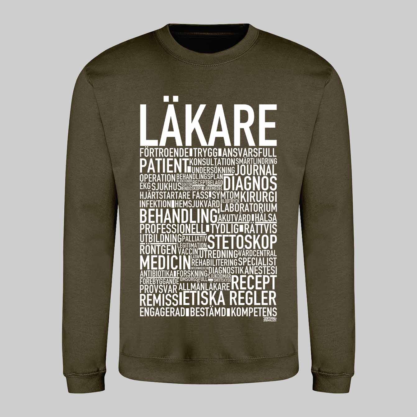 Läkare 2025 Text Sweatshirt