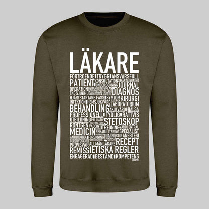 Läkare 2025 Text Sweatshirt