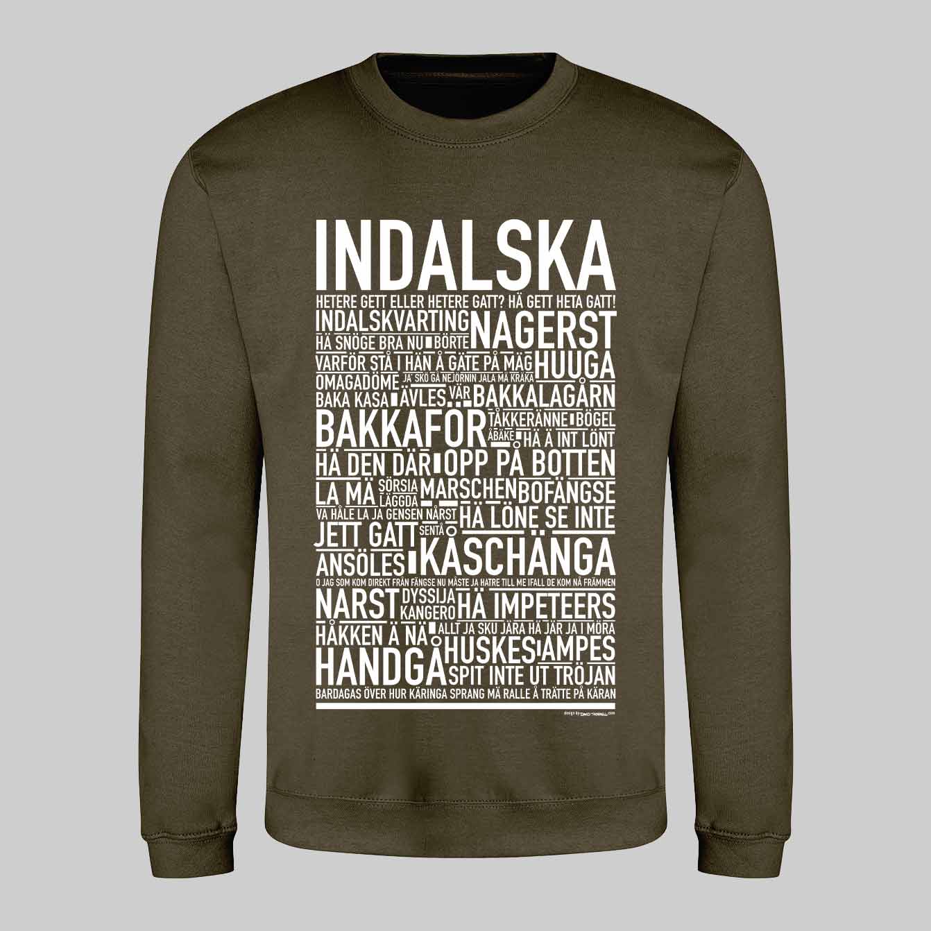 Indalska Dialekt Text Sweatshirt