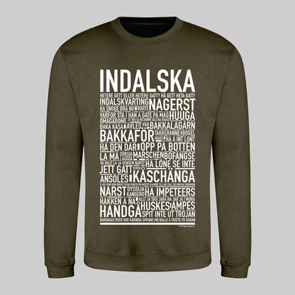 Indalska Dialekt Text Sweatshirt