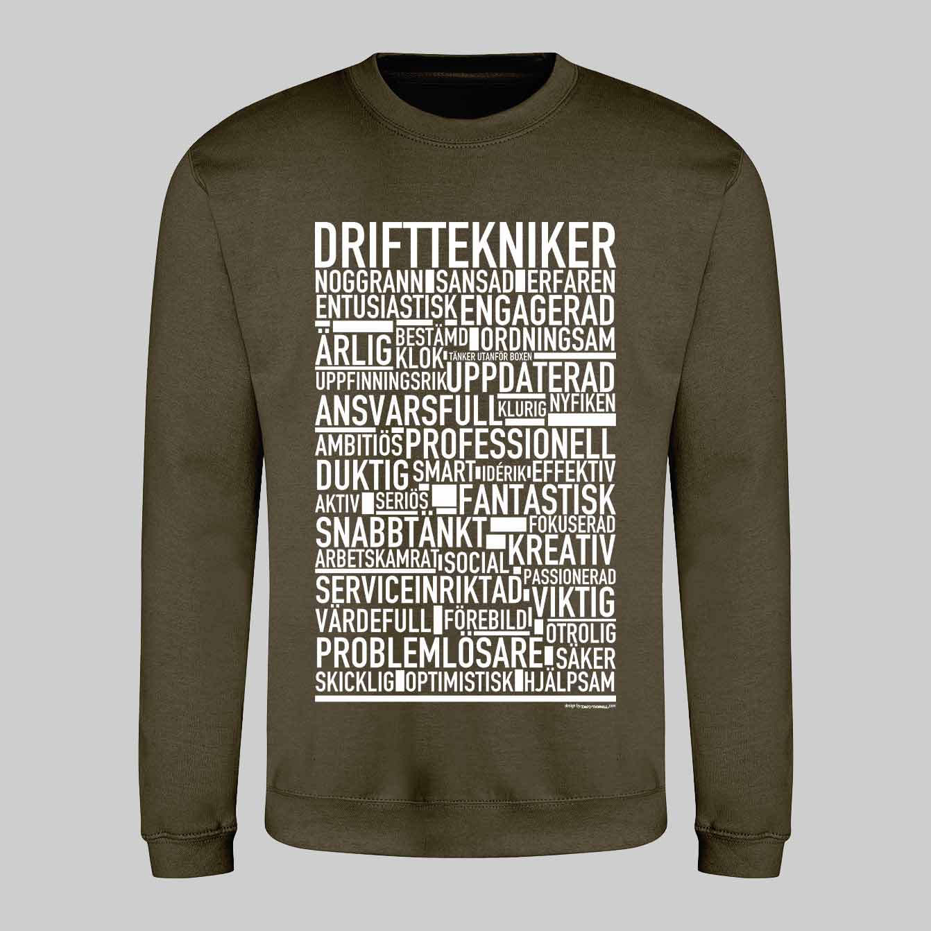 Drifttekniker Text Sweatshirt