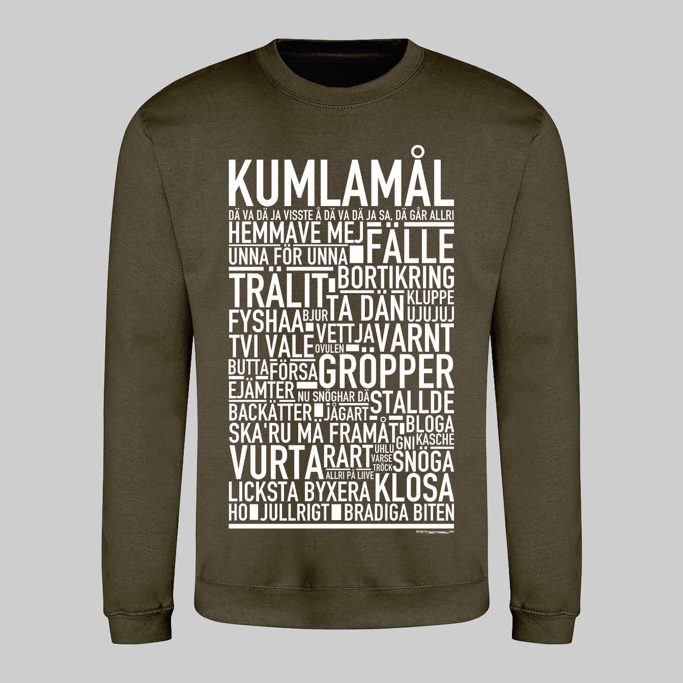 Kumlamål Dialekt Text Sweatshirt