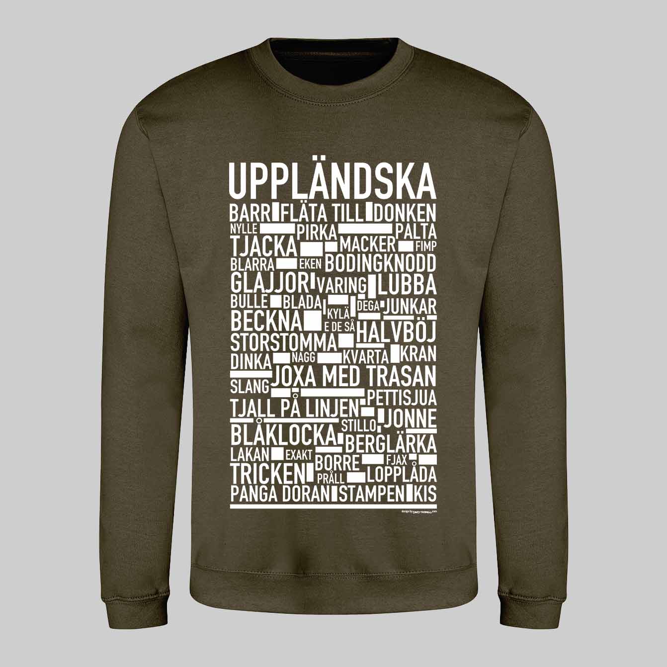 Uppländska Dialekt Text Sweatshirt