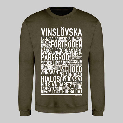 Vinslövska Dialekt Text Sweatshirt