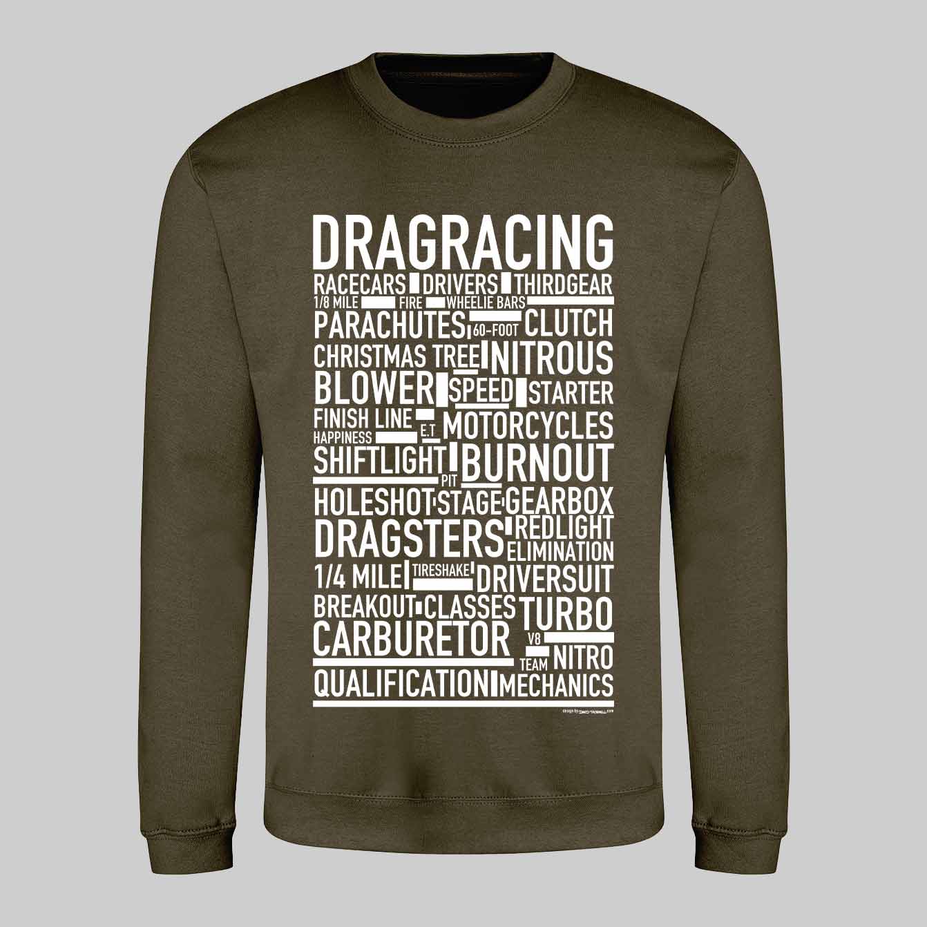 Dragracing Text Sweatshirt
