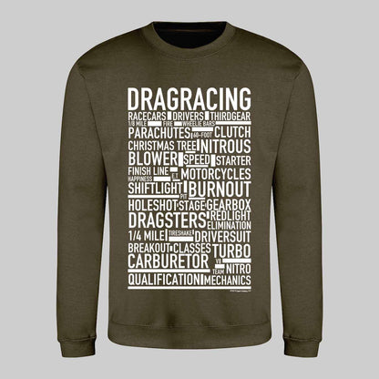 Dragracing Text Sweatshirt